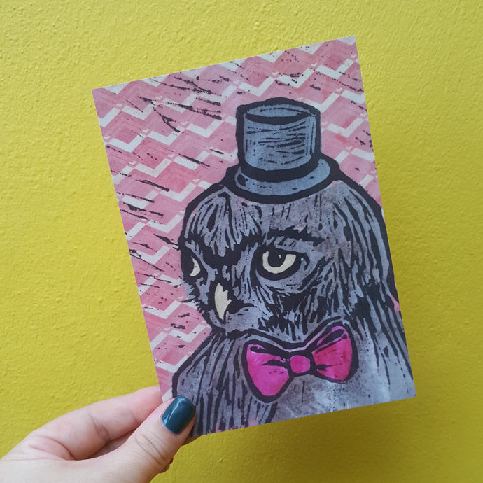 Orson the Owl postcard