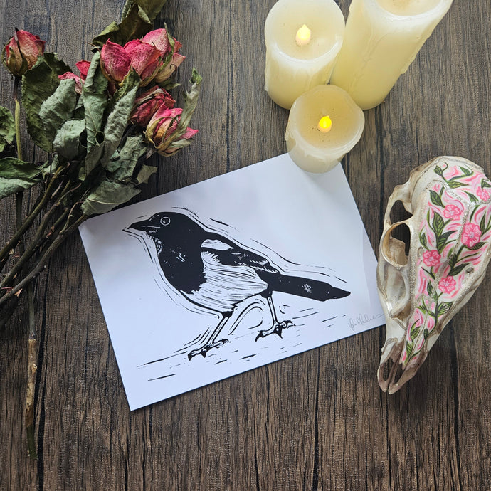 Magnificent Magpie A5 Print
