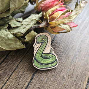 Wooden Danger Noodle Badge