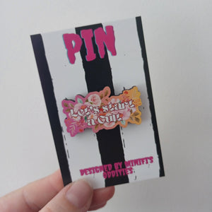 Let's Start a Cult - Wooden Pin