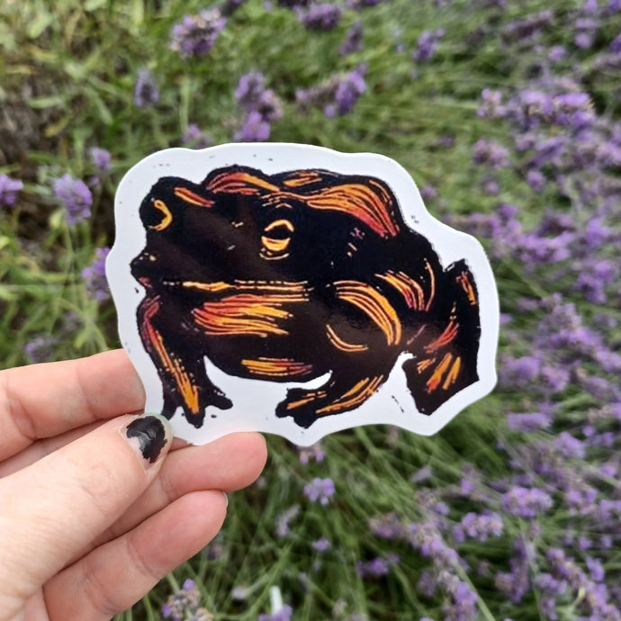 Fire Toad sticker