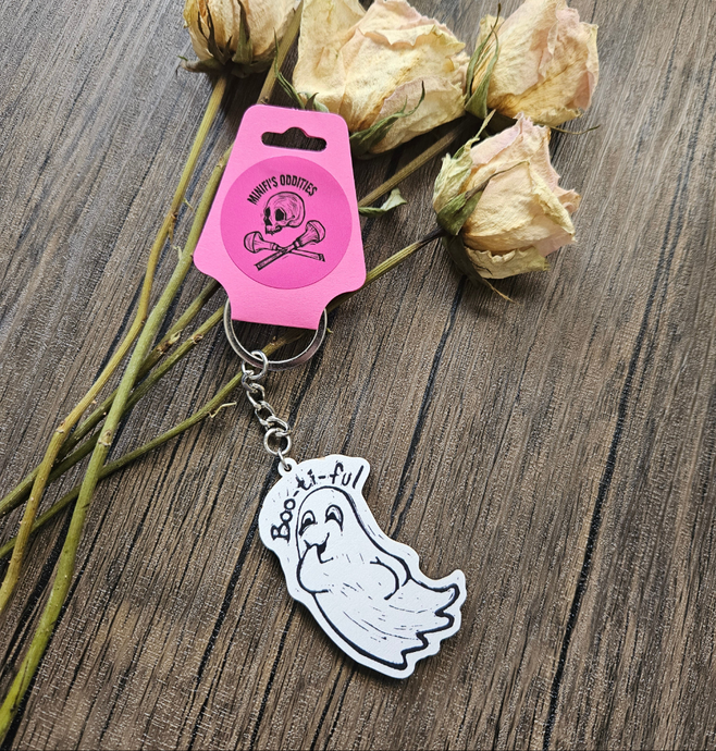 Booti-ful ghost keyring