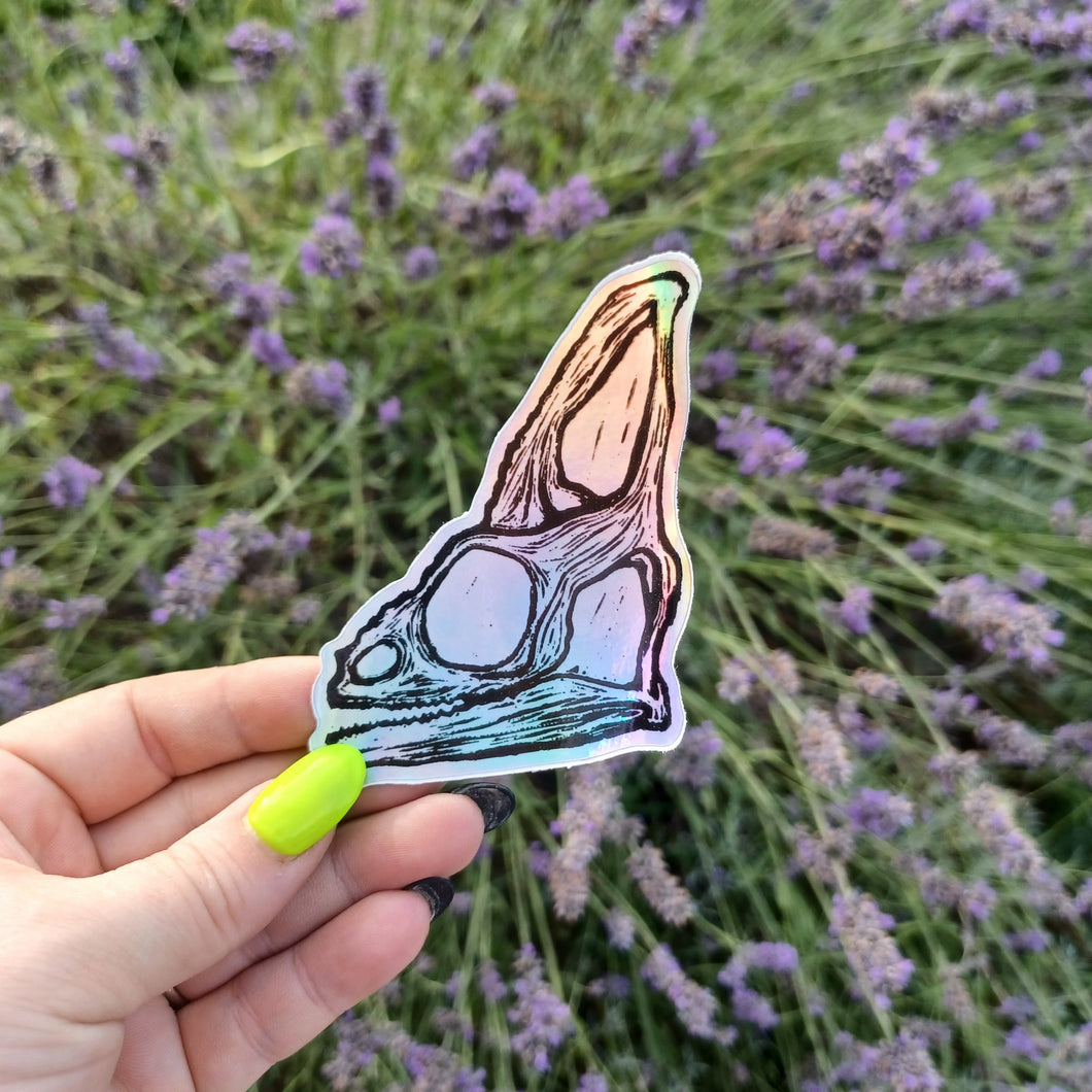 Iridescent Chameleon Sticker