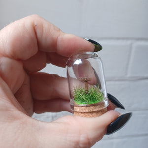 Tiny Gravestone curio jar