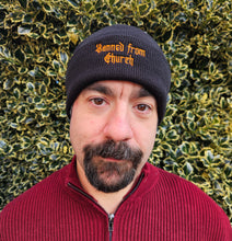Laden Sie das Bild in den Galerie-Viewer, Black Beanie Hat - Banned from Church