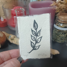 画像をギャラリービューアに読み込む, Mini Leaf Lino Print