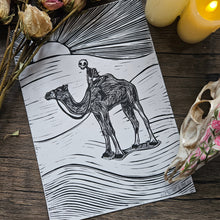 Laden Sie das Bild in den Galerie-Viewer, The Red Ghost lino print