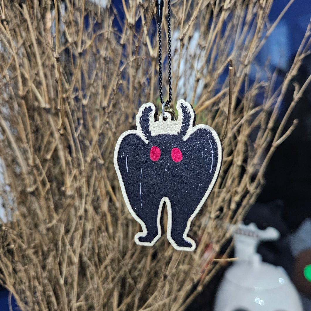Mothman Wooden Christmas Decoration