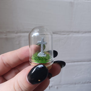 Tiny Gravestone curio jar