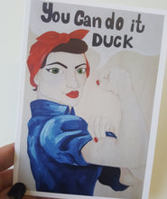 画像をギャラリービューアに読み込む, You can do it Duck - Postcard