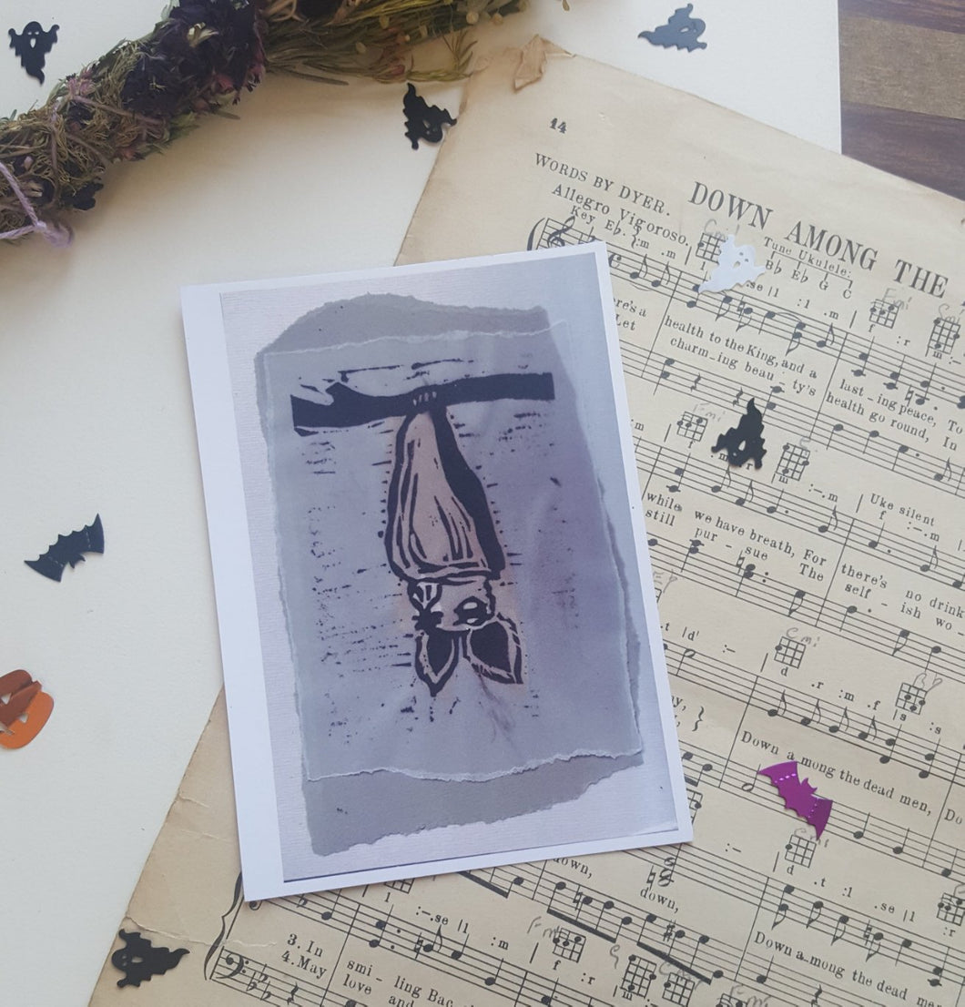 Snuggle Bat postcard