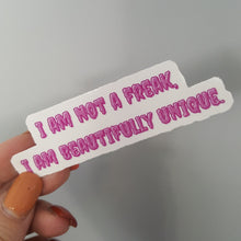 画像をギャラリービューアに読み込む, I&#39;m not a freak... sticker