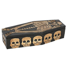 Load image into Gallery viewer, Wooden Skeleton coffin box