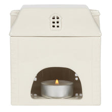 Load image into Gallery viewer, White Ceramic oil burner house